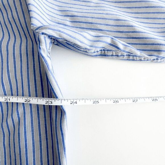 Nautica Mens Dress Shirt Cotton Button Down Long Sleeve Blue US Neck Size 16 - Picture 7 of 7